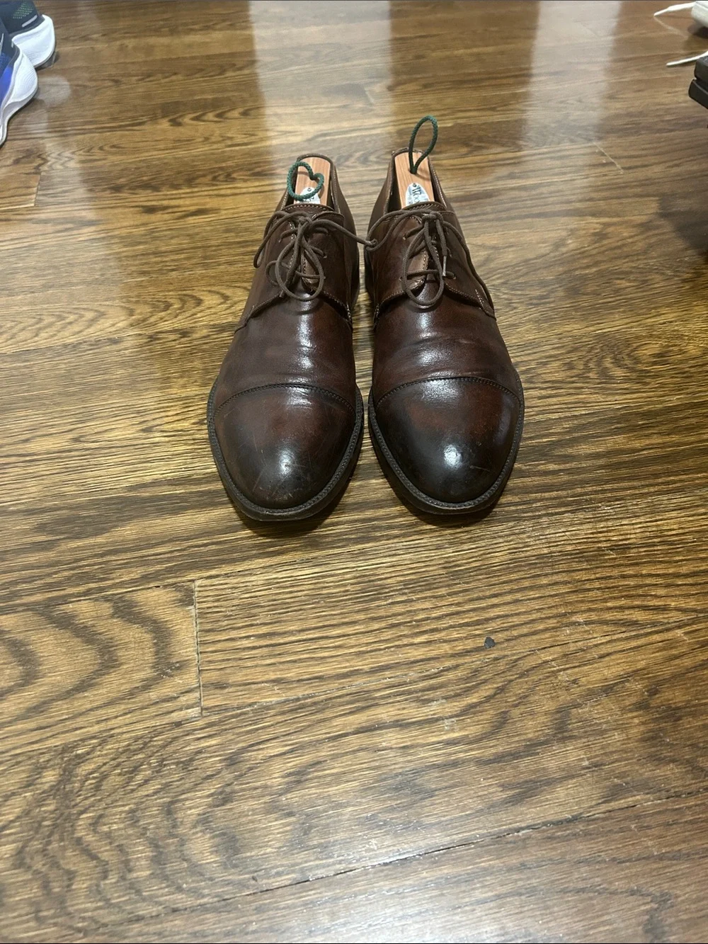 Barneys Brown Oxford Leather Dress Shoes Size 11
